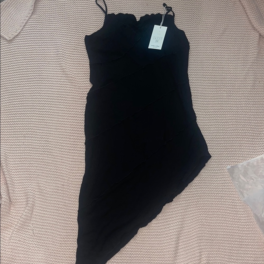 Halara Black Asymmetrical Dress